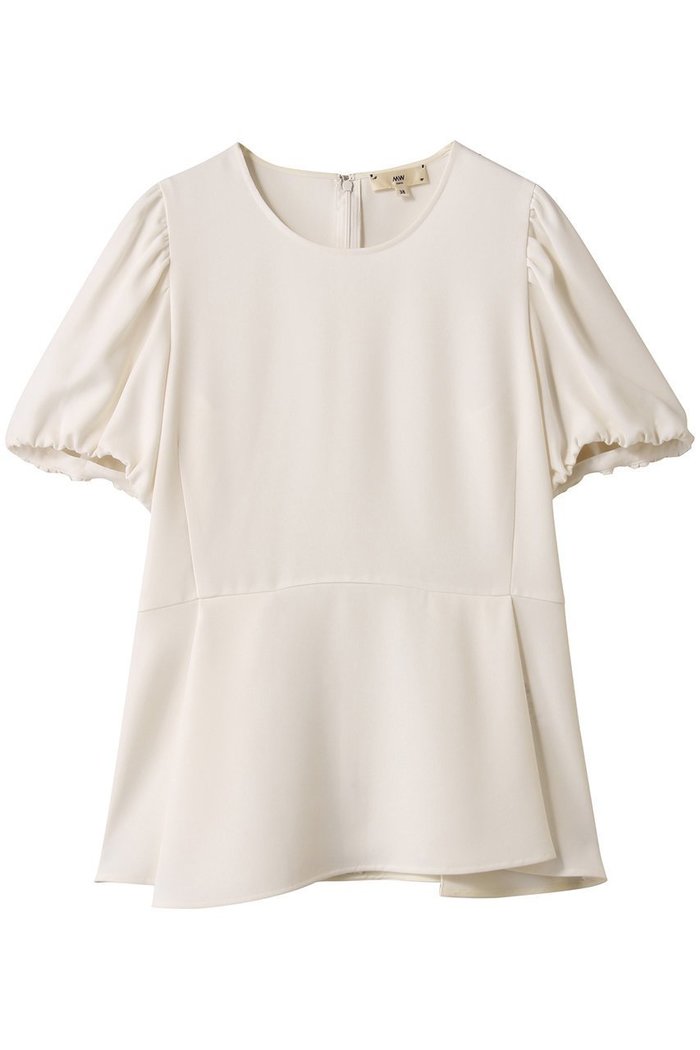 【エムダブリュー/MW】のペプラム パフスリーブ ブラウス インテリア・キッズ・メンズ・レディースファッション・服の通販 founy(ファニー) https://founy.com/ ファッション Fashion レディースファッション Fashion for Women トップス・カットソー Cut & Sew Tops シャツ・ブラウス・オフィスカジュアル Elegant Blouses & Button-Ups 2025年 2025 2025-2026秋冬・A/W Autumn/Winter 2025–26 AW25–26 ギャザー Gathered, Ruffled ショート Short, Short Length ストレッチ Stretch, Stretchy Fabric スリーブ Sleeve, Long Sleeve / Short Sleeve フェミニン Feminine, Girly ペプラム Peplum, Flared Hem エレガント 上品 Elegant 切替 Switching, Contrast Panel A/W・秋冬 Autumn/Winter |ID: prp329100003876063 ipo3291000000032731382