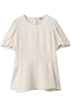 【エムダブリュー/MW】のペプラム パフスリーブ ブラウス 人気、トレンドファッション・服の通販 founy(ファニー) ファッション Fashion レディースファッション Fashion for Women トップス・カットソー Cut & Sew Tops シャツ・ブラウス・オフィスカジュアル Elegant Blouses & Button-Ups 2025年 2025 2025-2026秋冬・A/W Autumn/Winter 2025–26 AW25–26 ギャザー Gathered, Ruffled ショート Short, Short Length ストレッチ Stretch, Stretchy Fabric スリーブ Sleeve, Long Sleeve / Short Sleeve フェミニン Feminine, Girly ペプラム Peplum, Flared Hem エレガント 上品 Elegant 切替 Switching, Contrast Panel A/W・秋冬 Autumn/Winter |ID:prp329100003876063