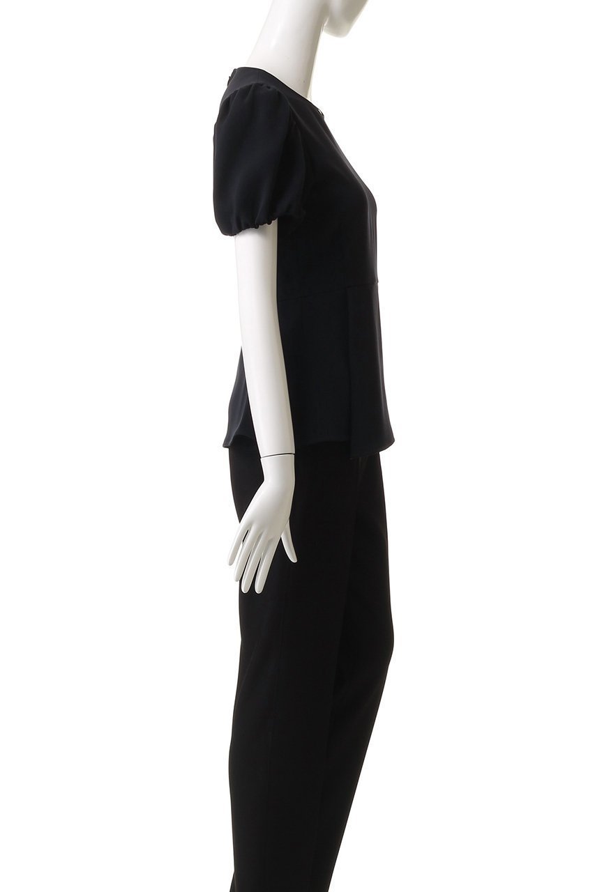【エムダブリュー/MW】のペプラム パフスリーブ ブラウス 人気、トレンドファッション・服の通販 founy(ファニー) 　ファッション　Fashion　レディースファッション　Fashion for Women　トップス・カットソー　Cut & Sew Tops　シャツ・ブラウス・オフィスカジュアル　Elegant Blouses & Button-Ups　2025年　2025　2025-2026秋冬・A/W　Autumn/Winter 2025–26 AW25–26　ギャザー　Gathered, Ruffled　ショート　Short, Short Length　ストレッチ　Stretch, Stretchy Fabric　スリーブ　Sleeve, Long Sleeve / Short Sleeve　フェミニン　Feminine, Girly　ペプラム　Peplum, Flared Hem　エレガント 上品　Elegant　切替　Switching, Contrast Panel　A/W・秋冬　Autumn/Winter　other-3|ID: prp329100003876063 ipo3291000000032731386