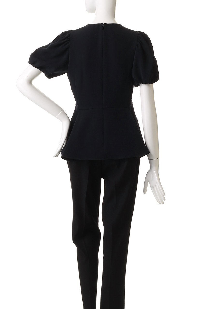 【エムダブリュー/MW】のペプラム パフスリーブ ブラウス 人気、トレンドファッション・服の通販 founy(ファニー) 　ファッション　Fashion　レディースファッション　Fashion for Women　トップス・カットソー　Cut & Sew Tops　シャツ・ブラウス・オフィスカジュアル　Elegant Blouses & Button-Ups　2025年　2025　2025-2026秋冬・A/W　Autumn/Winter 2025–26 AW25–26　ギャザー　Gathered, Ruffled　ショート　Short, Short Length　ストレッチ　Stretch, Stretchy Fabric　スリーブ　Sleeve, Long Sleeve / Short Sleeve　フェミニン　Feminine, Girly　ペプラム　Peplum, Flared Hem　エレガント 上品　Elegant　切替　Switching, Contrast Panel　A/W・秋冬　Autumn/Winter　other-4|ID: prp329100003876063 ipo3291000000032731387