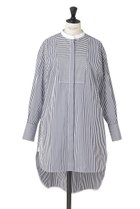 【オブリオ/AUBRIOT】のイタリアンロンドンストライプ ロングシャツ ブルー×ホワイト(393)|ID: prp329100003876065 ipo3291000000035083873