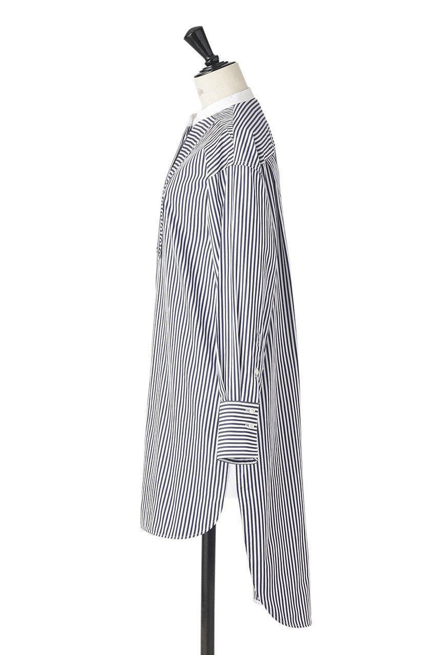 【オブリオ/AUBRIOT】のイタリアンロンドンストライプ ロングシャツ 人気、トレンドファッション・服の通販 founy(ファニー) 　ファッション　Fashion　レディースファッション　Fashion for Women　トップス・カットソー　Cut & Sew Tops　シャツ・ブラウス・オフィスカジュアル　Elegant Blouses & Button-Ups　クラシック　Classic, Timeless Style　ストライプ　Stripe, Striped Pattern　スリーブ　Sleeve, Long Sleeve / Short Sleeve　ドレス　Dress, One-Piece　フォルム　Silhouette, Form　ロング　Long, Long-Length　ロンドン　London Style, British Inspired　再入荷　Restock / Back in Stock　other-3|ID: prp329100003876065 ipo3291000000035083875