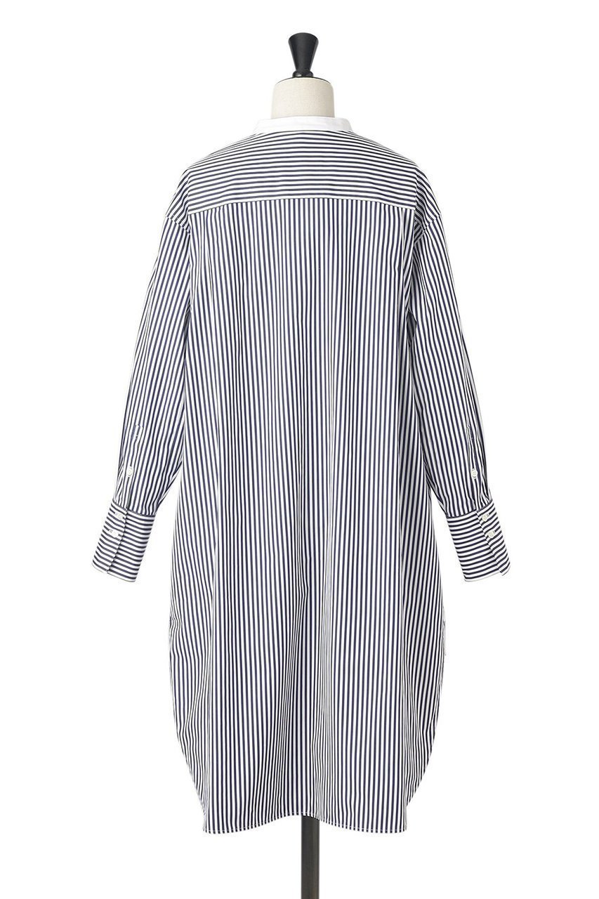 【オブリオ/AUBRIOT】のイタリアンロンドンストライプ ロングシャツ 人気、トレンドファッション・服の通販 founy(ファニー) 　ファッション　Fashion　レディースファッション　Fashion for Women　トップス・カットソー　Cut & Sew Tops　シャツ・ブラウス・オフィスカジュアル　Elegant Blouses & Button-Ups　クラシック　Classic, Timeless Style　ストライプ　Stripe, Striped Pattern　スリーブ　Sleeve, Long Sleeve / Short Sleeve　ドレス　Dress, One-Piece　フォルム　Silhouette, Form　ロング　Long, Long-Length　ロンドン　London Style, British Inspired　再入荷　Restock / Back in Stock　other-4|ID: prp329100003876065 ipo3291000000035083876