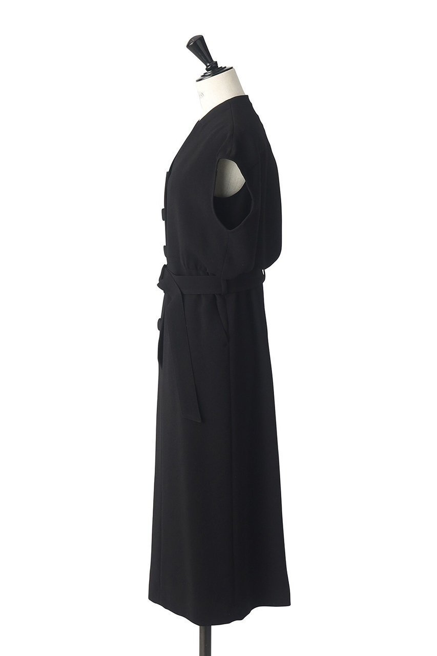 【オブリオ/AUBRIOT】のリッチダブルジョーゼット ドレス 人気、トレンドファッション・服の通販 founy(ファニー) 　ファッション　Fashion　レディースファッション　Fashion for Women　ワンピース　Dresses　フォーマル・パーティードレス・結婚式用ドレス　Elegant & Casual Dresses　チュニック　Tunic Tops & Dresses　エレガント 上品　Elegant　クラシック　Classic, Timeless Style　ジョーゼット　Georgette, Semi-Sheer Fabric　ダブル　Double, Double-Breasted　チュニック　Tunic, Long Top　ドレス　Dress, One-Piece　ドレープ　Drape, Draping Fabric　フォルム　Silhouette, Form　ブラウジング　Blouson Silhouette, Cinched Waist　other-3|ID: prp329100003876068 ipo3291000000032916116
