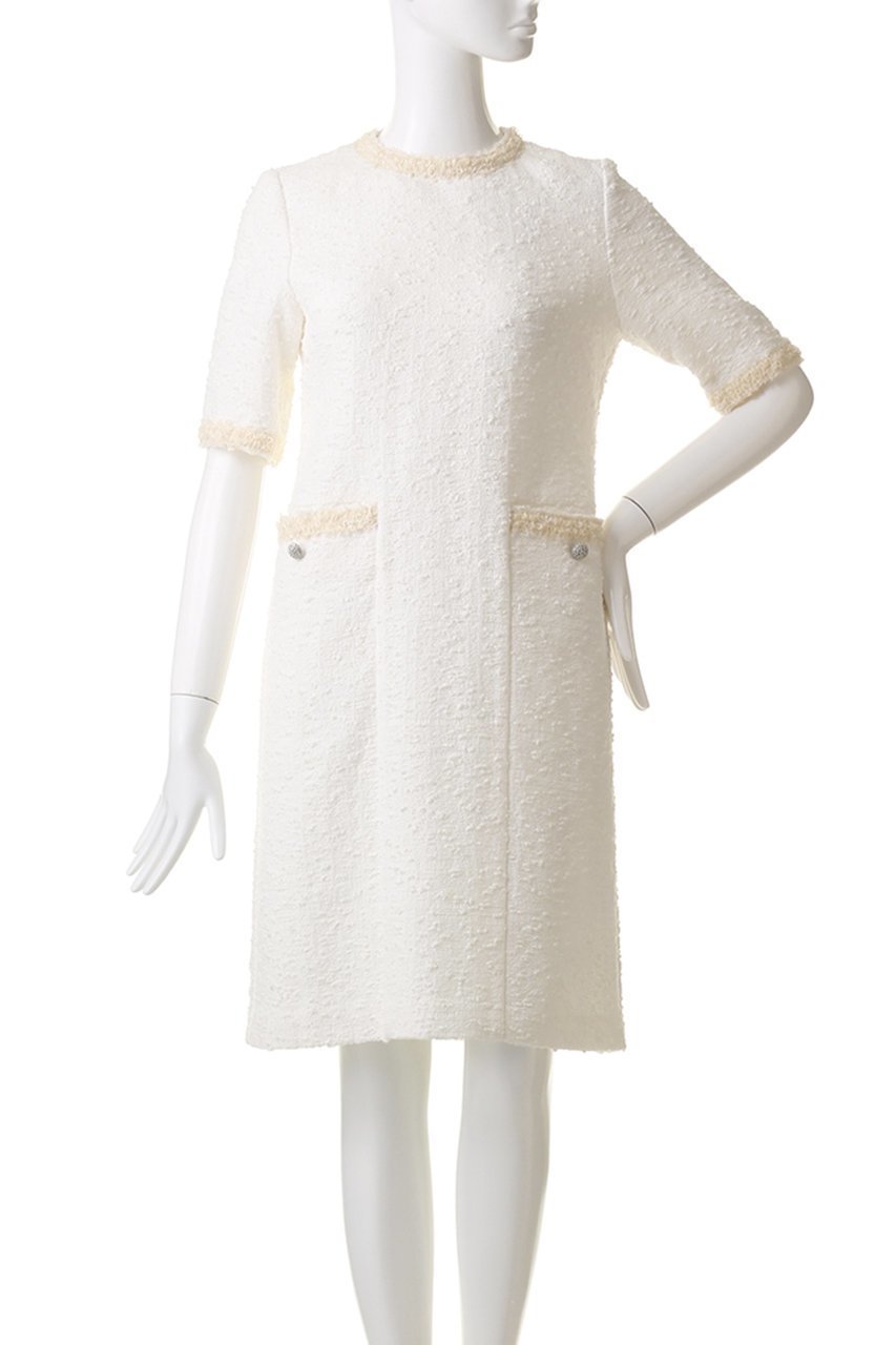 【エムダブリュー/MW】のライトツィード ドレス 人気、トレンドファッション・服の通販 founy(ファニー) 　ファッション　Fashion　レディースファッション　Fashion for Women　ワンピース　Dresses　フォーマル・パーティードレス・結婚式用ドレス　Elegant & Casual Dresses　チュニック　Tunic Tops & Dresses　なめらか　Smooth, Silky Texture　イタリア　Italy　チュニック　Tunic, Long Top　ツイード／ツィード　Choker, Choker Necklace　ドレス　Dress, One-Piece　ポケット　Pocket, Pocket Detail　other-2|ID: prp329100003876084 ipo3291000000032917953