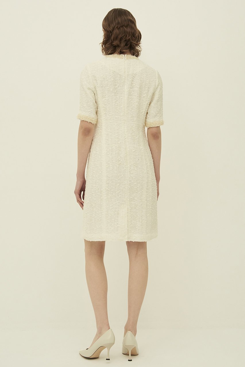 【エムダブリュー/MW】のライトツィード ドレス 人気、トレンドファッション・服の通販 founy(ファニー) 　ファッション　Fashion　レディースファッション　Fashion for Women　ワンピース　Dresses　フォーマル・パーティードレス・結婚式用ドレス　Elegant & Casual Dresses　チュニック　Tunic Tops & Dresses　なめらか　Smooth, Silky Texture　イタリア　Italy　チュニック　Tunic, Long Top　ツイード／ツィード　Choker, Choker Necklace　ドレス　Dress, One-Piece　ポケット　Pocket, Pocket Detail　other-7|ID: prp329100003876084 ipo3291000000032918004