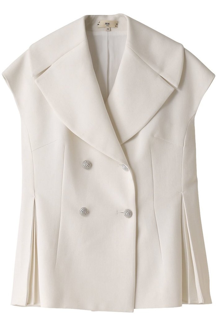 【エムダブリュー/MW】のビッグカラー プリーツ ジャケット インテリア・キッズ・メンズ・レディースファッション・服の通販 founy(ファニー) https://founy.com/ ファッション Fashion レディースファッション Fashion for Women アウター Coat / Outerwear Collection レディースジャケット・軽アウター Jackets おすすめ Recommended / Our Picks シェイプ Shape, Slim Fit ジャケット Jacket, Outerwear セットアップ Set-Up, Coordinated Outfit ドレープ Drape, Draping Fabric ビッグ Big, Oversized フォルム Silhouette, Form プリーツ Pleats, Pleated ベスト Vest, Waistcoat |ID: prp329100003876092 ipo3291000000032955082