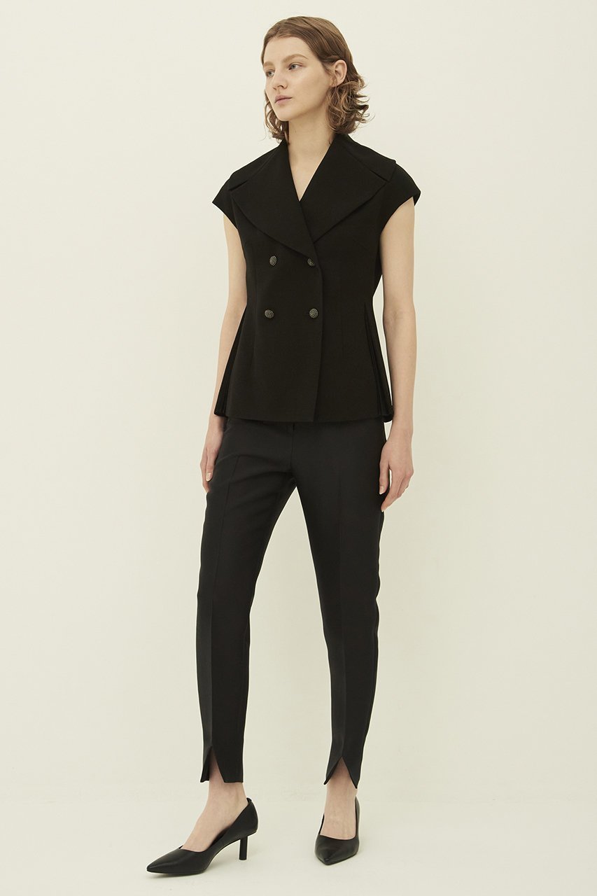 【エムダブリュー/MW】のビッグカラー プリーツ ジャケット 人気、トレンドファッション・服の通販 founy(ファニー) 　ファッション　Fashion　レディースファッション　Fashion for Women　アウター　Coat / Outerwear Collection　レディースジャケット・軽アウター　Jackets　おすすめ　Recommended / Our Picks　シェイプ　Shape, Slim Fit　ジャケット　Jacket, Outerwear　セットアップ　Set-Up, Coordinated Outfit　ドレープ　Drape, Draping Fabric　ビッグ　Big, Oversized　フォルム　Silhouette, Form　プリーツ　Pleats, Pleated　ベスト　Vest, Waistcoat　other-7|ID: prp329100003876092 ipo3291000000032955111