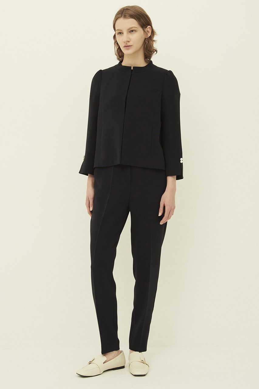 【エムダブリュー/MW】のトリアセテートスリムパンツ 人気、トレンドファッション・服の通販 founy(ファニー) 　ファッション　Fashion　レディースファッション　Fashion for Women　パンツ　Pants & Trousers　おすすめ　Recommended / Our Picks　ジャケット　Jacket, Outerwear　ストレッチ　Stretch, Stretchy Fabric　スリム　Slim, Slim Fit　セットアップ　Set-Up, Coordinated Outfit　センター　Center, Center Line　エレガント 上品　Elegant　other-6|ID: prp329100003876094 ipo3291000000032910379