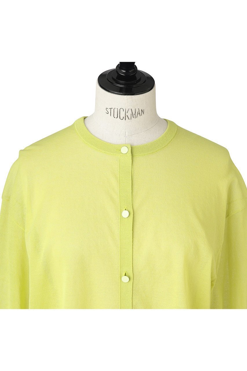 【オブリオ/AUBRIOT】のシアーオーガニックコットン1/70 クルーネックカーディガン 人気、トレンドファッション・服の通販 founy(ファニー) 　ファッション　Fashion　レディースファッション　Fashion for Women　トップス・カットソー　Cut & Sew Tops　ニット　Knit Tops & Sweaters　カーディガン・羽織り　Layered Style Cardigans　カーディガン　Cardigan, Knitwear　シアー　Sheer, See-Through　ベーシック　Basic, Essential　モダン　Modern, Contemporary　リラックス　Relax, Relaxed Fit　other-2|ID: prp329100003877465 ipo3291000000032947697