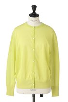 【オブリオ/AUBRIOT】のシアーオーガニックコットン1/70 クルーネックカーディガン ライトグリーン|ID: prp329100003877465 ipo3291000000036759924