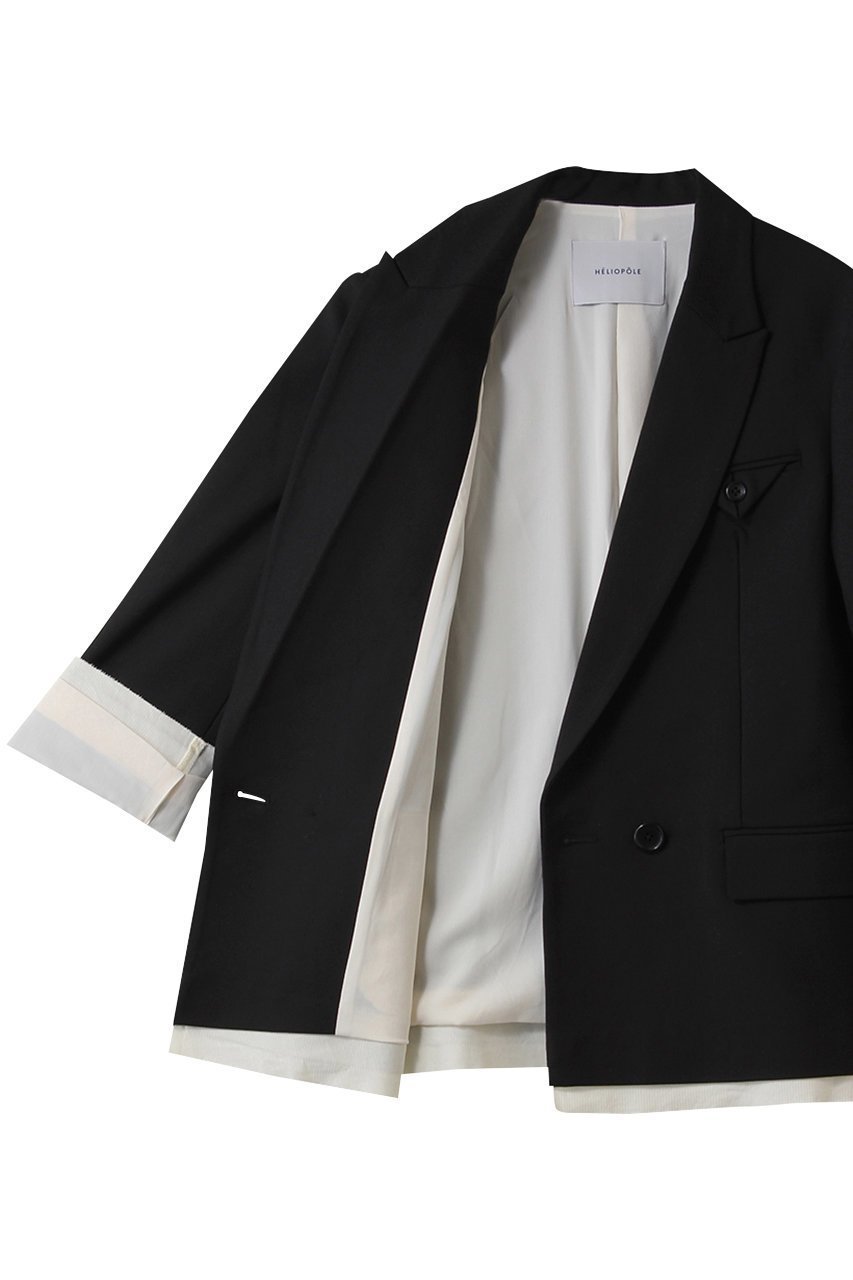 【エリオポール/heliopole】のthe ELLISON ジャケット 人気、トレンドファッション・服の通販 founy(ファニー) 　ファッション　Fashion　レディースファッション　Fashion for Women　アウター　Coat / Outerwear Collection　レディースジャケット・軽アウター　Jackets　ジャケット　Jacket, Outerwear　ストレッチ　Stretch, Stretchy Fabric　ダブル　Double, Double-Breasted　トライアングル　Triangle, Triangular Shape　フラップ　Flap, Flap Pocket　ポケット　Pocket, Pocket Detail　定番　Standard, Basic Item　秋　Autumn　other-6|ID: prp329100003877510 ipo3291000000035742783