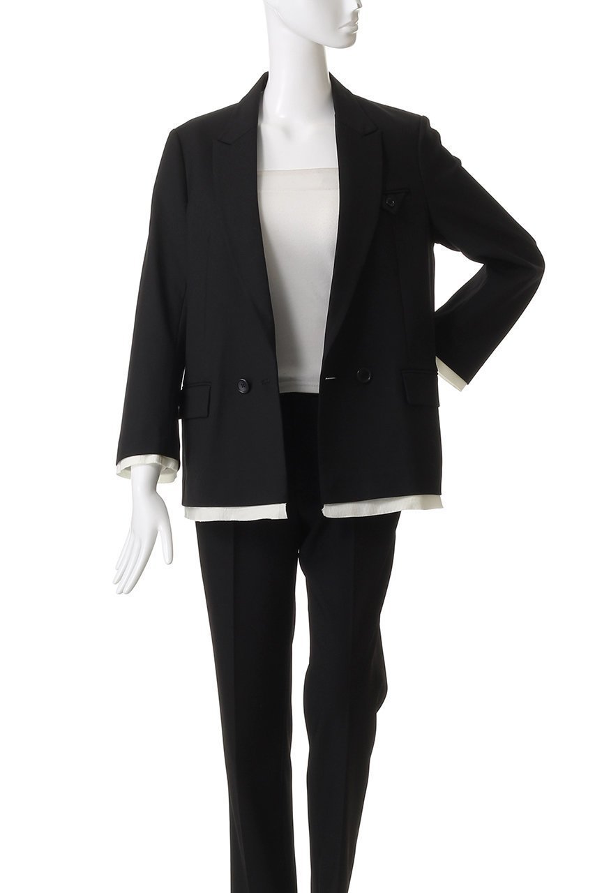 【エリオポール/heliopole】のthe ELLISON ジャケット 人気、トレンドファッション・服の通販 founy(ファニー) 　ファッション　Fashion　レディースファッション　Fashion for Women　アウター　Coat / Outerwear Collection　レディースジャケット・軽アウター　Jackets　ジャケット　Jacket, Outerwear　ストレッチ　Stretch, Stretchy Fabric　ダブル　Double, Double-Breasted　トライアングル　Triangle, Triangular Shape　フラップ　Flap, Flap Pocket　ポケット　Pocket, Pocket Detail　定番　Standard, Basic Item　秋　Autumn　other-7|ID: prp329100003877510 ipo3291000000035742784