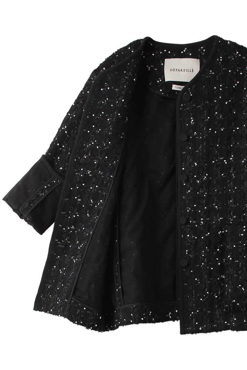【デパリエ/DEPAREILLE】のツイードチェックノーカラージャケット 人気、トレンドファッション・服の通販 founy(ファニー) ファッション Fashion レディースファッション Fashion for Women アウター Coat / Outerwear Collection レディースジャケット・軽アウター Jackets ノーカラージャケット / シンプル上品コーデ Collarless Jackets オーガンジー Organza Fabric ジャケット Jacket, Outerwear チェック Check, Plaid, Tartan ツイード Twill, Twill Weave パイピング Piping, Trim Design リネン Linen, Linen Fabric エレガント 上品 Elegant 夏 Summer other-6|ID: prp329100003877564 ipo3291000000035491582
