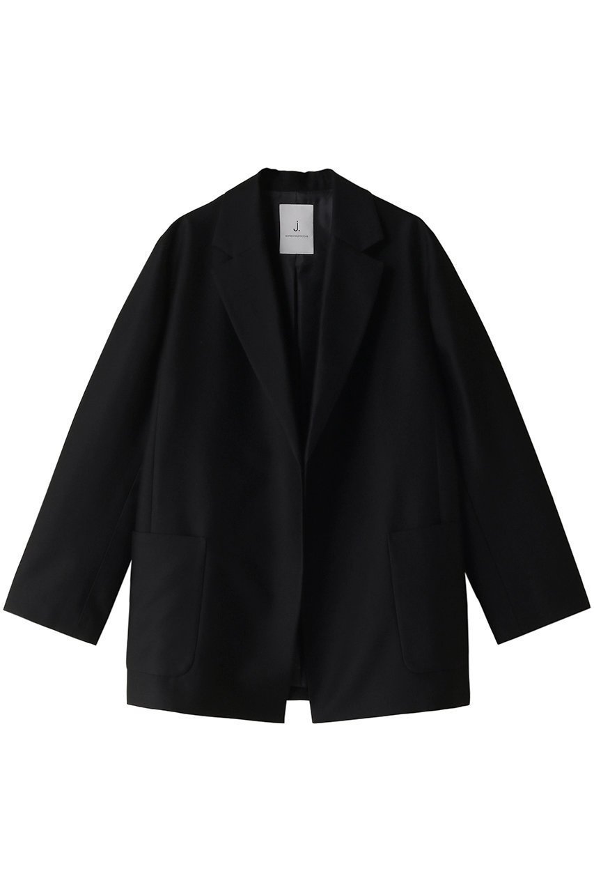 【ジェイドット/j.】のシルクウールタフタオーバーサイズジャケット インテリア・キッズ・メンズ・レディースファッション・服の通販 founy(ファニー) ファッション Fashion レディースファッション Fashion for Women アウター Coat / Outerwear Collection レディースジャケット・軽アウター Jackets おすすめ Recommended / Our Picks シルク Silk, 100% Silk ジャケット Jacket, Outerwear セットアップ Set-Up, Coordinated Outfit パーティ Party, Party Style ビスチェ Bustier, Corset Top エレガント 上品 Elegant ブラック|ID: prp329100003877568 ipo3291000000035961756