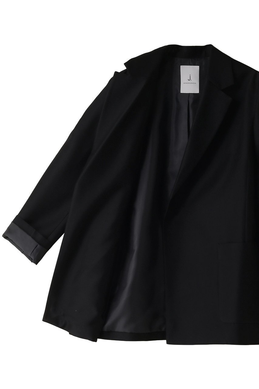 【ジェイドット/j.】のシルクウールタフタオーバーサイズジャケット 人気、トレンドファッション・服の通販 founy(ファニー) ファッション Fashion レディースファッション Fashion for Women アウター Coat / Outerwear Collection レディースジャケット・軽アウター Jackets おすすめ Recommended / Our Picks シルク Silk, 100% Silk ジャケット Jacket, Outerwear セットアップ Set-Up, Coordinated Outfit パーティ Party, Party Style ビスチェ Bustier, Corset Top エレガント 上品 Elegant other-6|ID: prp329100003877568 ipo3291000000035961763