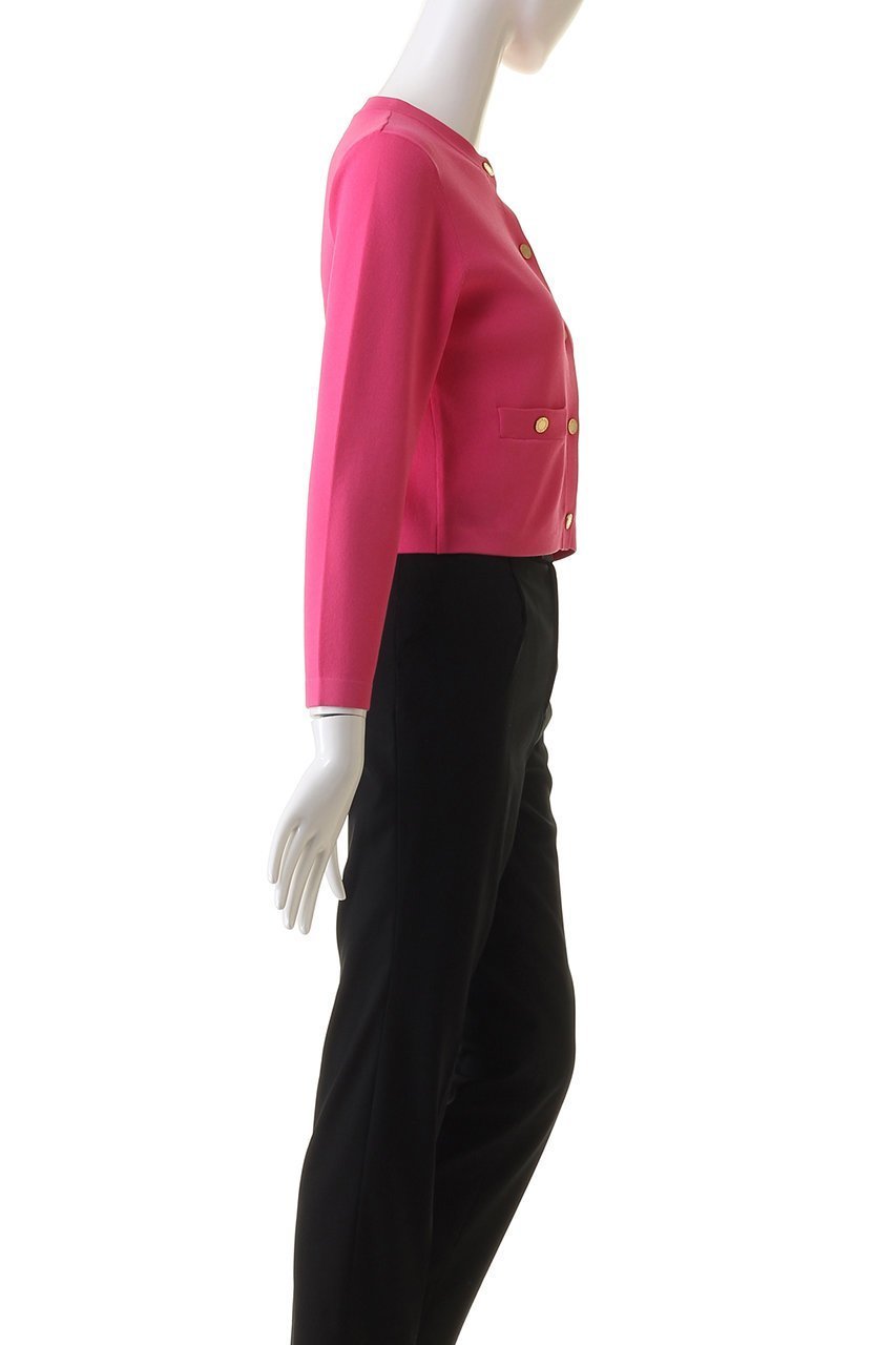 【アルアバイル/allureville】の【Loulou Willoughby】ソウバリクルーコンパクトカーディガン 人気、トレンドファッション・服の通販 founy(ファニー) 　ファッション　Fashion　レディースファッション　Fashion for Women　トップス・カットソー　Cut & Sew Tops　ニット　Knit Tops & Sweaters　カーディガン・羽織り　Layered Style Cardigans　おすすめ　Recommended / Our Picks　カーディガン　Cardigan, Knitwear　コンパクト　Compact, Small Size　シンプル　Simple, Minimal　ジャケット　Jacket, Outerwear　セットアップ　Set-Up, Coordinated Outfit　ポケット　Pocket, Pocket Detail　エレガント 上品　Elegant　半袖　Short Sleeve, Half Sleeve　other-3|ID: prp329100003879377 ipo3291000000032948832