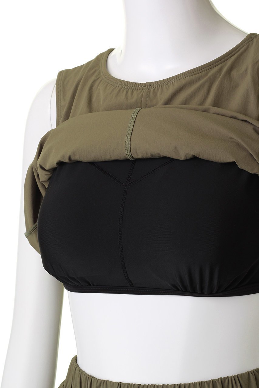 【レイール/Reir】の【Ungrid】タンキニ 無地 人気、トレンドファッション・服の通販 founy(ファニー) 　ファッション　Fashion　レディースファッション　Fashion for Women　トップス・カットソー　Cut & Sew Tops　キャミソール&ノースリーブ　Camisoles & Sleeveless Tops　シャツ・ブラウス・オフィスカジュアル　Elegant Blouses & Button-Ups　おすすめ　Recommended / Our Picks　ショーツ　Shorts, Short Pants　ストレッチ　Stretch, Stretchy Fabric　センター　Center, Center Line　ノースリーブ　Sleeveless, No-Sleeve　フィット　Fit, Slim Fit　ポケット　Pocket, Pocket Detail　水着　Swimsuit, Swimwear　無地　Plain, Solid Color　other-6|ID: prp329100003881352 ipo3291000000031378298