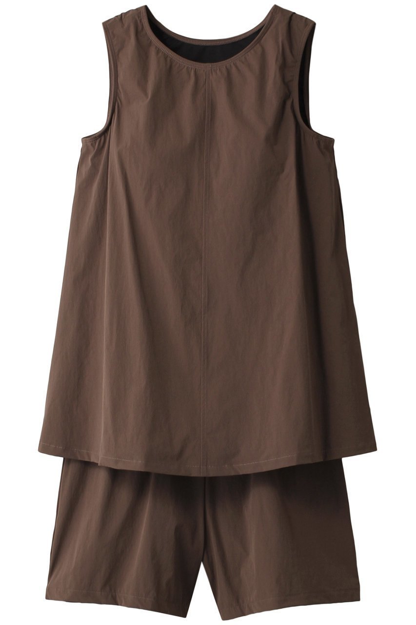 【レイール/Reir】の【Ungrid】タンキニ 無地 インテリア・キッズ・メンズ・レディースファッション・服の通販 founy(ファニー) 　ファッション　Fashion　レディースファッション　Fashion for Women　トップス・カットソー　Cut & Sew Tops　キャミソール&ノースリーブ　Camisoles & Sleeveless Tops　シャツ・ブラウス・オフィスカジュアル　Elegant Blouses & Button-Ups　水着　Swimwear　おすすめ　Recommended / Our Picks　ショーツ　Shorts, Short Pants　ストレッチ　Stretch, Stretchy Fabric　センター　Center, Center Line　ノースリーブ　Sleeveless, No-Sleeve　フィット　Fit, Slim Fit　ポケット　Pocket, Pocket Detail　水着　Swimsuit, Swimwear　無地　Plain, Solid Color　ブラウン|ID: prp329100003881352 ipo3291000000035926628