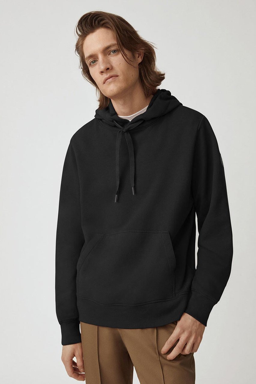 【カナダグース/CANADA GOOSE / MEN】の【MEN】7403MB Huron Hoody Black Label ヒューロン フーディー 人気、トレンドファッション・服の通販 founy(ファニー) 　ファッション　Fashion　メンズファッション　Fashion for Men　トップス・カットソー　Cut & Sew Tops　パーカー・フーディー / カジュアルコーデ　Hoodies & Parkas　メンズシャツ　Shirts　ドローコード　Drawcord, Drawstring Cord　ポケット　Pocket, Pocket Detail　リブニット　Rib Knit, Ribbed Knit　リュクス　Luxury, Elegant, High-End, Chic　リラックス　Relax, Relaxed Fit　other-2|ID: prp329100003882629 ipo3291000000032928749