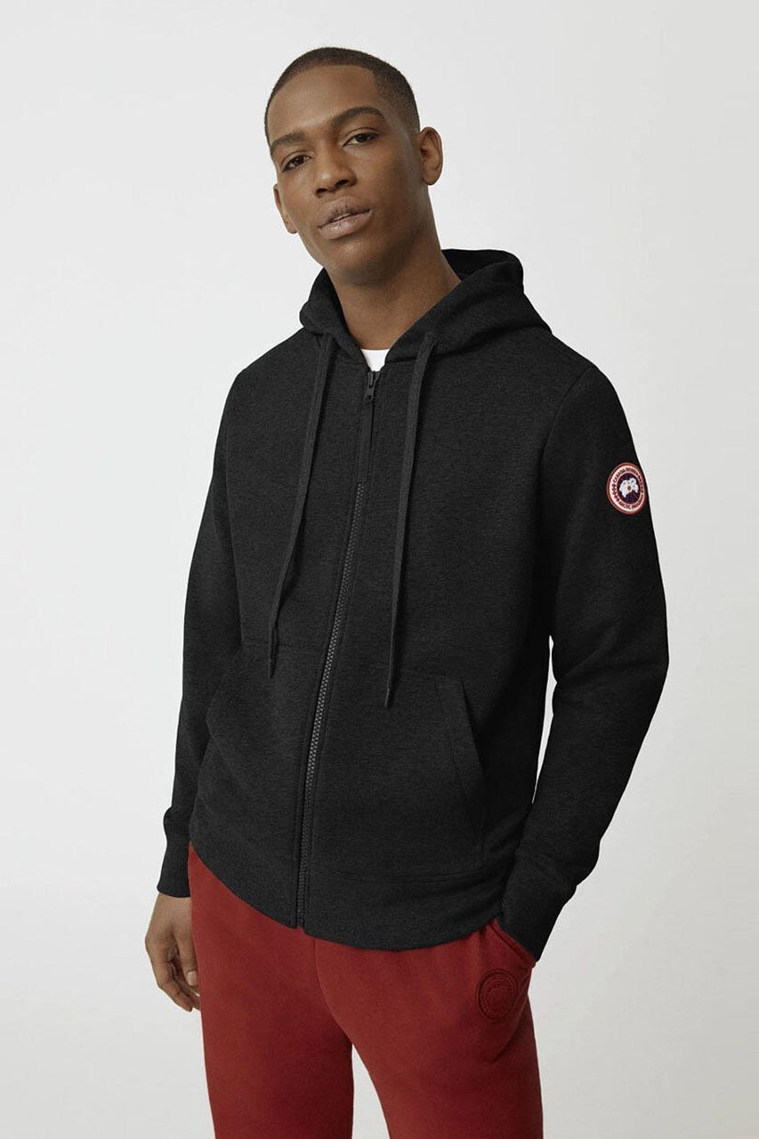【カナダグース/CANADA GOOSE / MEN】の【MEN】7401M Huron Full Zip Hoody ヒューロン フル ジップ フーディー 人気、トレンドファッション・服の通販 founy(ファニー) 　ファッション　Fashion　メンズファッション　Fashion for Men　トップス・カットソー　Cut & Sew Tops　パーカー・フーディー / カジュアルコーデ　Hoodies & Parkas　メンズシャツ　Shirts　おすすめ　Recommended / Our Picks　ジップ　Zip, Zipper　ダイヤモンド　Diamond, Brilliant Cut　ドローコード　Drawcord, Drawstring Cord　ハンド　Hand, Handmade　フロント　Front, Front Design　ポケット　Pocket, Pocket Detail　リブニット　Rib Knit, Ribbed Knit　other-2|ID: prp329100003882630 ipo3291000000032874780