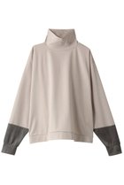 【リムアーク/RIM.ARK】のLong neck long sleeve PO/プルオーバー 人気、トレンドファッション・服の通販 founy(ファニー) ファッション Fashion レディースファッション Fashion for Women トップス・カットソー Cut & Sew Tops シャツ・ブラウス・オフィスカジュアル Elegant Blouses & Button-Ups ロングTシャツ・Tシャツ Longline T-Shirts & Tees カジュアルプルオーバー・ニットトップス Pullovers & Knit Tops / Casual Pullovers カットソー・ベーシックTシャツ Cut-and-Sewn Tops / Stretch Tees & Basics カットソー Cut and Sewn Top シルケット Silket, Silky Cotton スリーブ Sleeve, Long Sleeve / Short Sleeve ドッキング Docking, Mixed Material ハイネック High Neck, Mock Neck ベロア Velour, Soft Velvet ロング Long, Long-Length thumbnail ベージュ|ID: prp329100003882639 ipo3291000000034969236