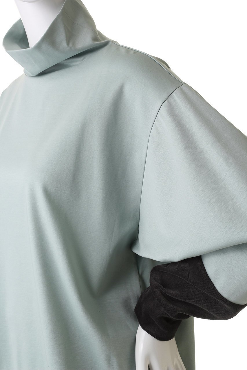 【リムアーク/RIM.ARK】のLong neck long sleeve PO/プルオーバー 人気、トレンドファッション・服の通販 founy(ファニー) 　ファッション　Fashion　レディースファッション　Fashion for Women　トップス・カットソー　Cut & Sew Tops　シャツ・ブラウス・オフィスカジュアル　Elegant Blouses & Button-Ups　ロングTシャツ・Tシャツ　Longline T-Shirts & Tees　カジュアルプルオーバー・ニットトップス　Pullovers & Knit Tops / Casual Pullovers　カットソー・ベーシックTシャツ　Cut-and-Sewn Tops / Stretch Tees & Basics　カットソー　Cut and Sewn Top　シルケット　Silket, Silky Cotton　スリーブ　Sleeve, Long Sleeve / Short Sleeve　ドッキング　Docking, Mixed Material　ハイネック　High Neck, Mock Neck　ベロア　Velour, Soft Velvet　ロング　Long, Long-Length　other-5|ID: prp329100003882639 ipo3291000000034969240