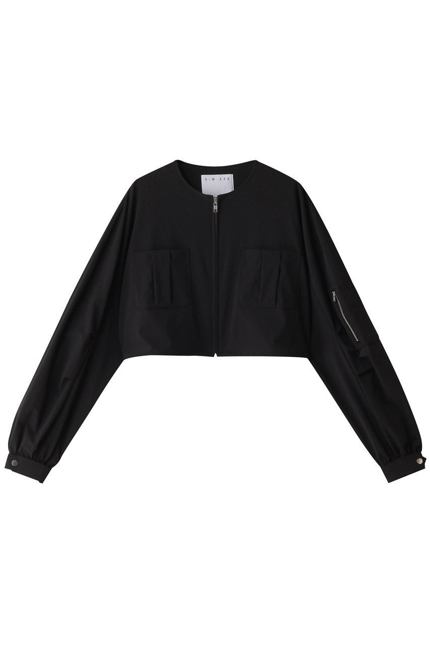 【リムアーク/RIM.ARK】のCollarless MA-1/ブルゾン インテリア・キッズ・メンズ・レディースファッション・服の通販 founy(ファニー) 　ファッション　Fashion　レディースファッション　Fashion for Women　アウター　Coat / Outerwear Collection　レディースジャケット・軽アウター　Jackets　ブルゾンジャケット・スポーティアウター　Blouson Jackets　MA-1ジャケット　MA-1 Bomber Jackets / Flight Jackets　ジャケット　Jacket, Outerwear　バランス　Balance, Style Balance　ブルゾン　Blouson, Bomber Jacket　ブラック|ID: prp329100003882643 ipo3291000000032785154
