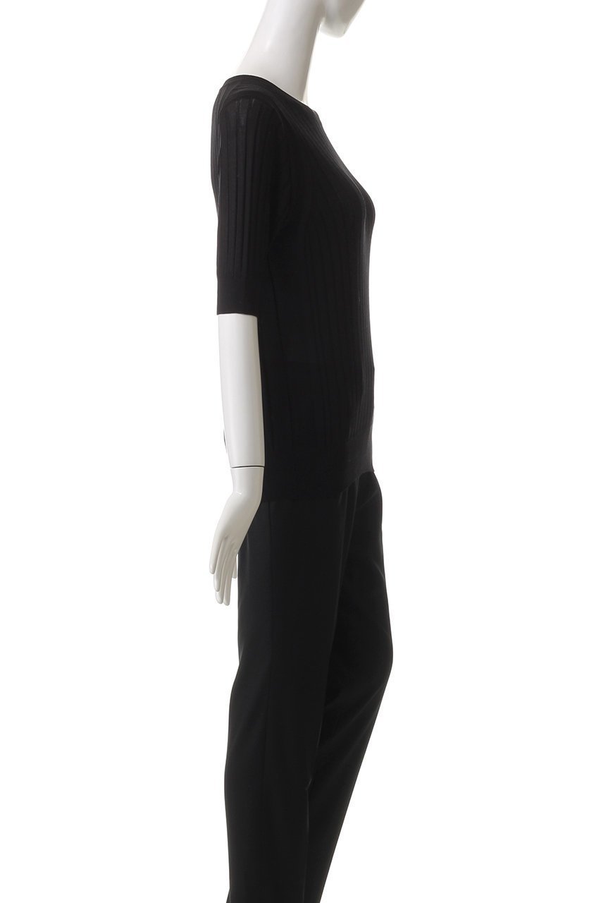 【スローン/SLOANE】の18Gワイドリブ シルク 5分袖クルーネック 人気、トレンドファッション・服の通販 founy(ファニー) 　ファッション　Fashion　レディースファッション　Fashion for Women　トップス・カットソー　Cut & Sew Tops　ニット　Knit Tops & Sweaters　カジュアルプルオーバー・ニットトップス　Pullovers & Knit Tops / Casual Pullovers　シルク　Silk, 100% Silk　シンプル　Simple, Minimal　ワイドリブ　Wide Rib, Wide Ribbed Knit　エレガント 上品　Elegant　other-3|ID: prp329100003882658 ipo3291000000032944349