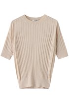 【スローン/SLOANE】の18Gワイドリブ シルク 5分袖クルーネック 人気、トレンドファッション・服の通販 founy(ファニー) ファッション Fashion レディースファッション Fashion for Women トップス・カットソー Cut & Sew Tops ニット Knit Tops & Sweaters カジュアルプルオーバー・ニットトップス Pullovers & Knit Tops / Casual Pullovers シルク Silk, 100% Silk シンプル Simple, Minimal ワイドリブ Wide Rib, Wide Ribbed Knit エレガント 上品 Elegant thumbnail エクリュ|ID: prp329100003882658 ipo3291000000035962193