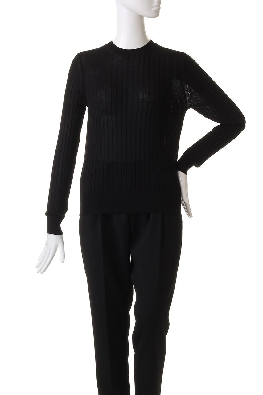 【スローン/SLOANE】の18Gワイドリブ シルク クルーネック 人気、トレンドファッション・服の通販 founy(ファニー) 　ファッション　Fashion　レディースファッション　Fashion for Women　トップス・カットソー　Cut & Sew Tops　ニット　Knit Tops & Sweaters　カジュアルプルオーバー・ニットトップス　Pullovers & Knit Tops / Casual Pullovers　なめらか　Smooth, Silky Texture　シルク　Silk, 100% Silk　ワイドリブ　Wide Rib, Wide Ribbed Knit　エレガント 上品　Elegant　定番　Standard, Basic Item　other-2|ID: prp329100003882661 ipo3291000000036688105