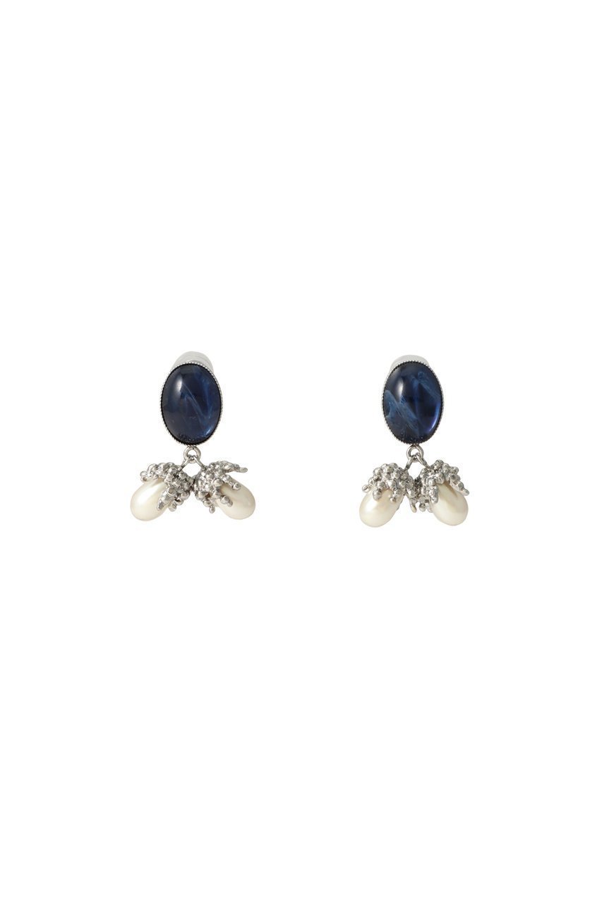 【アデル ビジュー/ADER bijoux】のLily of the valley cabochon earリング インテリア・キッズ・メンズ・レディースファッション・服の通販 founy(ファニー) 　ファッション　Fashion　レディースファッション　WOMEN　イヤリング　Earrings　パール　Pearl　フェミニン　Feminine　ミックス　Mix　モチーフ　Motif　エレガント 上品　Elegant　シルバー|ID: prp329100003882713 ipo3291000000025567581