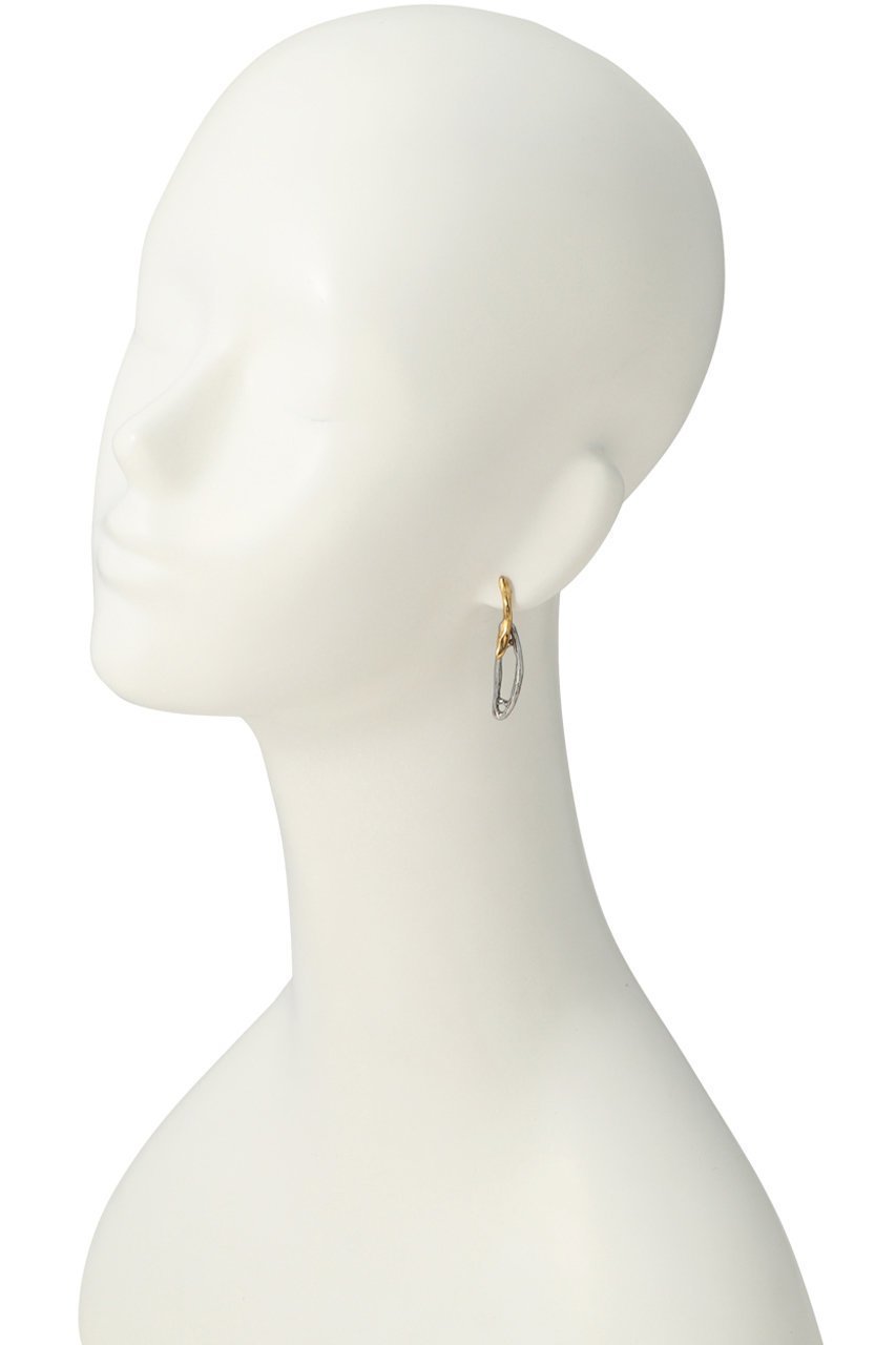 【アデル ビジュー/ADER bijoux】のBATEAUX bi-color ピアス 人気、トレンドファッション・服の通販 founy(ファニー) 　ファッション　Fashion　レディースファッション　Fashion for Women　ジュエリー　Jewelry　ファッションリング　Fashion Rings　イヤリング・フープ・ドロップタイプ　Hoop, Drop & Clip Earrings　イヤリング　Earrings　シルバー　Silver, Metallic Silver　スタイリッシュ　Stylish, Fashionable　チェーン　Chain, Chain Strap　フォルム　Silhouette, Form　定番　Standard, Basic Item　other-3|ID: prp329100003882720 ipo3291000000031378119