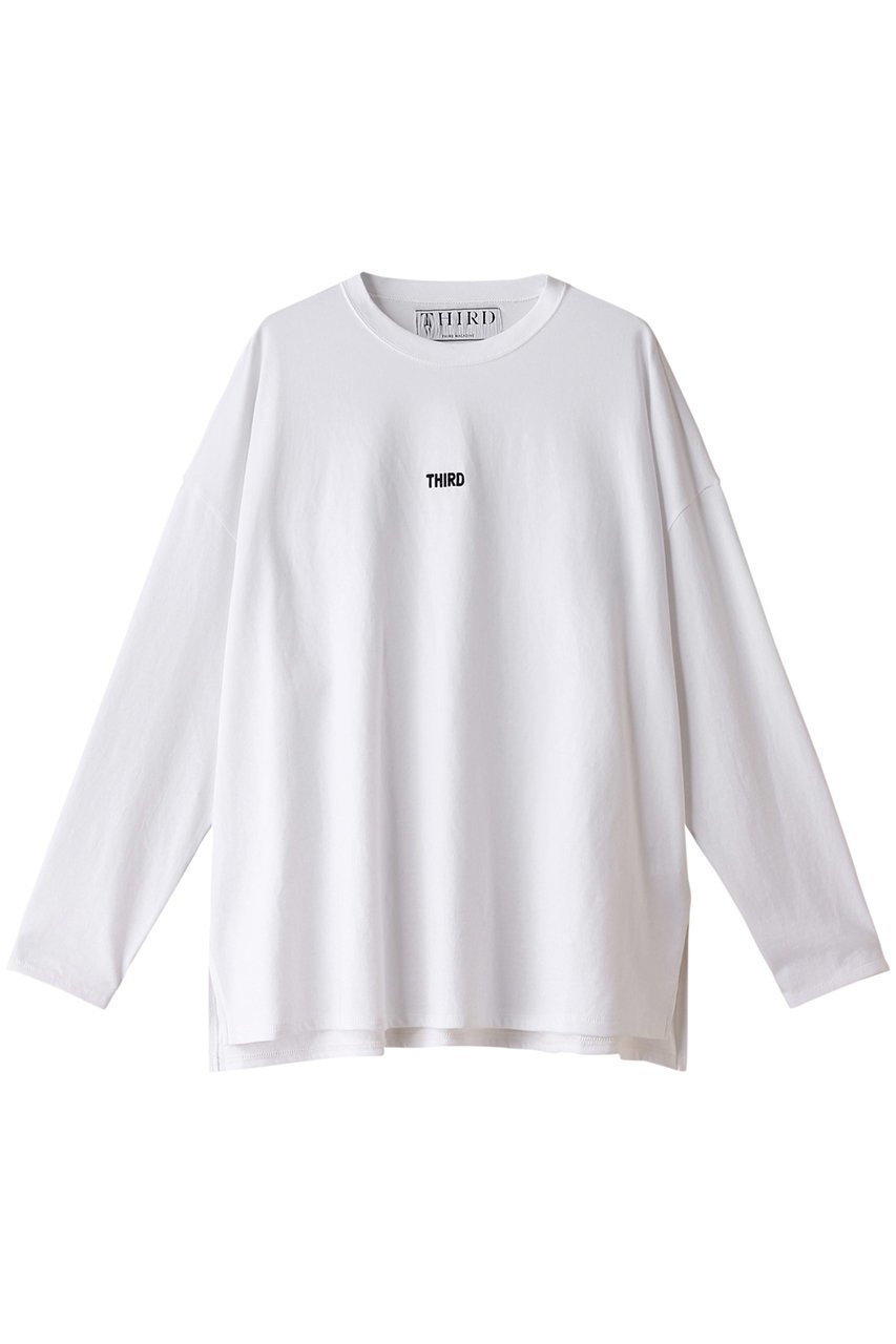 【サードマガジン/THIRD MAGAZINE】のバックプリントロングTシャツ 人気、トレンドファッション・服の通販 founy(ファニー) 　ファッション　Fashion　レディースファッション　Fashion for Women　トップス・カットソー　Cut & Sew Tops　シャツ・ブラウス・オフィスカジュアル　Elegant Blouses & Button-Ups　ロングTシャツ・Tシャツ　Longline T-Shirts & Tees　カットソー・ベーシックTシャツ　Cut-and-Sewn Tops / Stretch Tees & Basics　スリーブ　Sleeve, Long Sleeve / Short Sleeve　フロント　Front, Front Design　プリント　Print, Printed Pattern　ロング　Long, Long-Length　長袖　Long Sleeve, Full Sleeve　 other-1|ID: prp329100003882731 ipo3291000000032921571