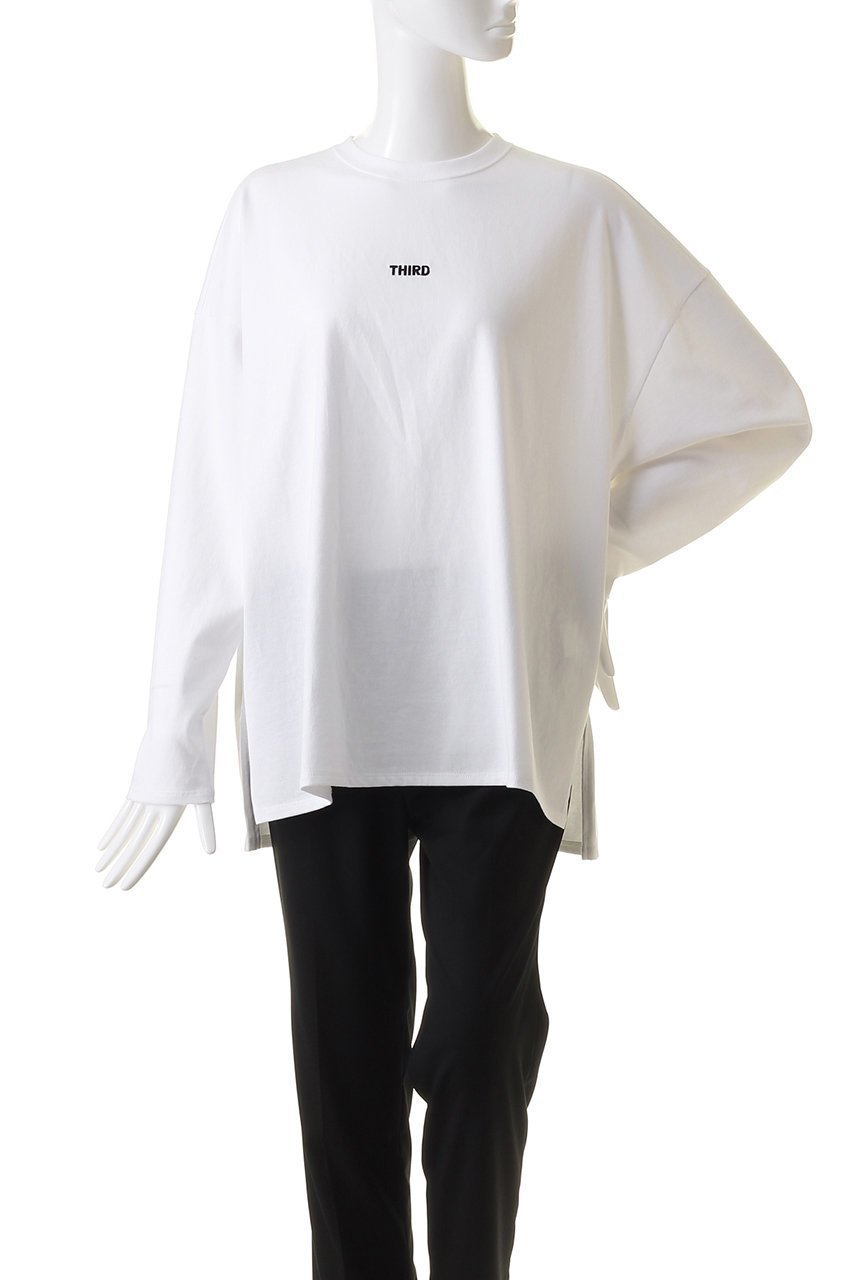 【サードマガジン/THIRD MAGAZINE】のバックプリントロングTシャツ 人気、トレンドファッション・服の通販 founy(ファニー) 　ファッション　Fashion　レディースファッション　Fashion for Women　トップス・カットソー　Cut & Sew Tops　シャツ・ブラウス・オフィスカジュアル　Elegant Blouses & Button-Ups　ロングTシャツ・Tシャツ　Longline T-Shirts & Tees　カットソー・ベーシックTシャツ　Cut-and-Sewn Tops / Stretch Tees & Basics　スリーブ　Sleeve, Long Sleeve / Short Sleeve　フロント　Front, Front Design　プリント　Print, Printed Pattern　ロング　Long, Long-Length　長袖　Long Sleeve, Full Sleeve　other-2|ID: prp329100003882731 ipo3291000000032921587