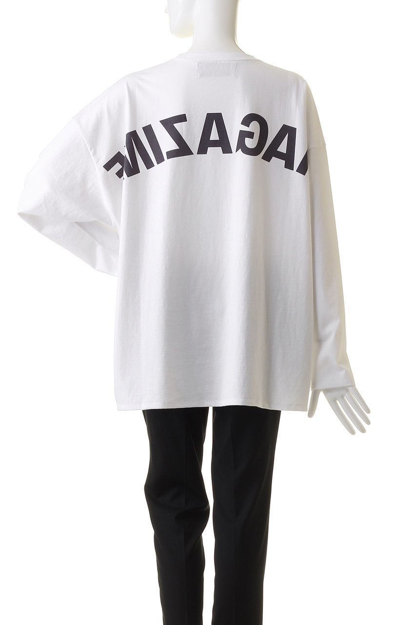 【サードマガジン/THIRD MAGAZINE】のバックプリントロングTシャツ 人気、トレンドファッション・服の通販 founy(ファニー) 　ファッション　Fashion　レディースファッション　Fashion for Women　トップス・カットソー　Cut & Sew Tops　シャツ・ブラウス・オフィスカジュアル　Elegant Blouses & Button-Ups　ロングTシャツ・Tシャツ　Longline T-Shirts & Tees　カットソー・ベーシックTシャツ　Cut-and-Sewn Tops / Stretch Tees & Basics　スリーブ　Sleeve, Long Sleeve / Short Sleeve　フロント　Front, Front Design　プリント　Print, Printed Pattern　ロング　Long, Long-Length　長袖　Long Sleeve, Full Sleeve　other-4|ID: prp329100003882731 ipo3291000000032921603