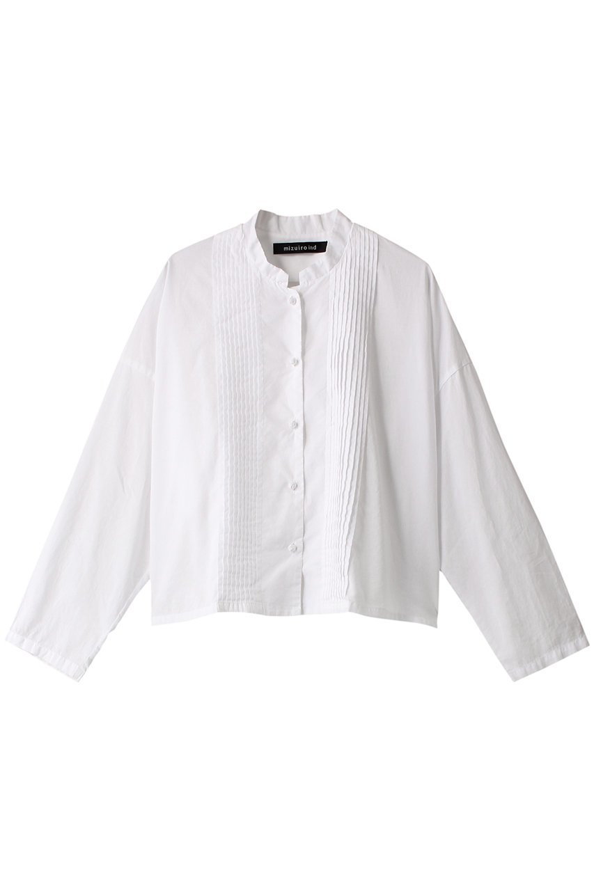 【ミズイロ インド/mizuiro ind】のpin tuck stand collar wide shirt シャツ 人気、トレンドファッション・服の通販 founy(ファニー) 　ファッション　Fashion　レディースファッション　WOMEN　トップス・カットソー　Tops/Tshirt　シャツ/ブラウス　Shirts/Blouses　S/S・春夏　Ss・Spring/Summer　スタンド　Stand　スリーブ　Sleeve　ロング　Long　夏　Summer　春　Spring　 other-1|ID: prp329100003882753 ipo3291000000025567686