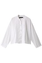 【ミズイロ インド/mizuiro ind】のpin tuck stand collar wide shirt シャツ off white|ID:prp329100003882753