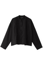【ミズイロ インド/mizuiro ind】のpin tuck stand collar wide shirt シャツ black|ID:prp329100003882753