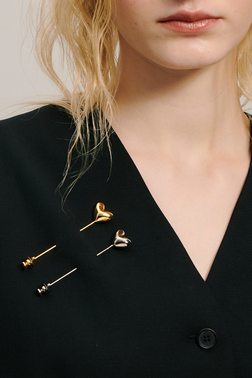 【メゾンドパルス/MAISON DPULSE】のHeart pin bold heart ブローチ 人気、トレンドファッション・服の通販 founy(ファニー) ファッション Fashion レディースファッション Fashion for Women ジュエリー Jewelry シンプル Simple, Minimal ジャケット Jacket, Outerwear ブローチ Brooch, Pin Brooch マフラー Scarf, Muffler 帽子 Hat, Headwear other-2|ID: prp329100003883903 ipo3291000000035762103
