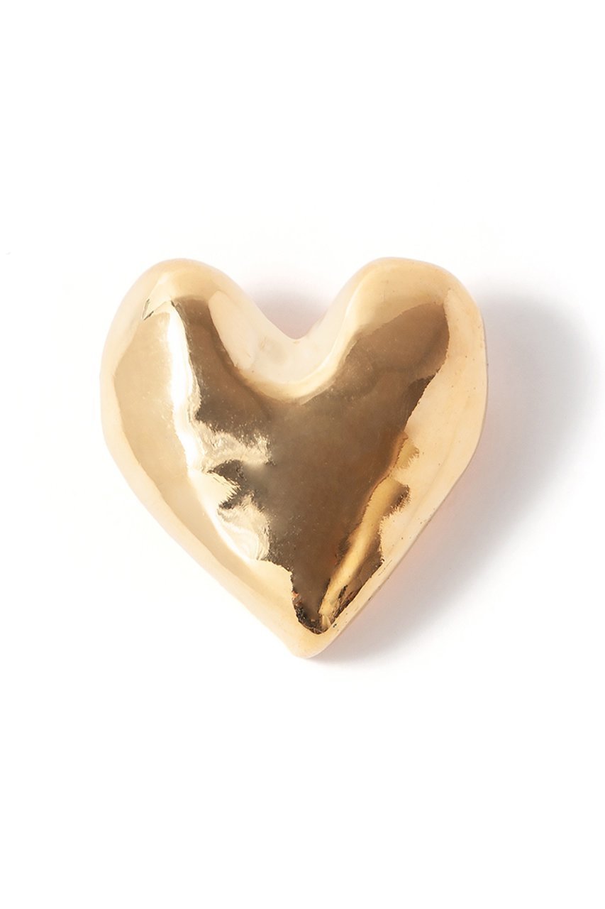 【メゾンドパルス/MAISON DPULSE】のHeart ブローチ インテリア・キッズ・メンズ・レディースファッション・服の通販 founy(ファニー) 　ファッション　Fashion　レディースファッション　Fashion for Women　ジュエリー　Jewelry　おすすめ　Recommended / Our Picks　ジャケット　Jacket, Outerwear　ブローチ　Brooch, Pin Brooch　ワンポイント　One Point, Statement Accent　ゴールド|ID: prp329100003883905 ipo3291000000035621202