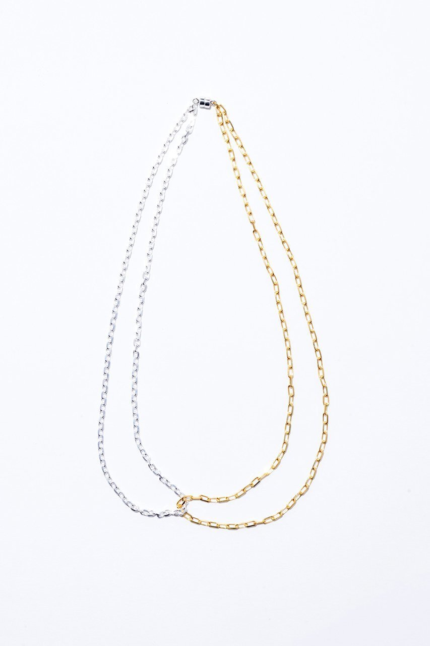 【メゾンドパルス/MAISON DPULSE】のdouble chain ネックレス インテリア・キッズ・メンズ・レディースファッション・服の通販 founy(ファニー) 　ファッション　Fashion　レディースファッション　Fashion for Women　ジュエリー　Jewelry　ネックレス　Necklaces & Pendants　エレガント 上品　Elegant　オケージョン　Occasion Wear　シルバー　Silver, Metallic Silver　シンプル　Simple, Minimal　チェーン　Chain, Chain Strap　ネックレス　Necklace, Pendant Necklace　シルバー/ゴールド|ID: prp329100003883928 ipo3291000000035762146