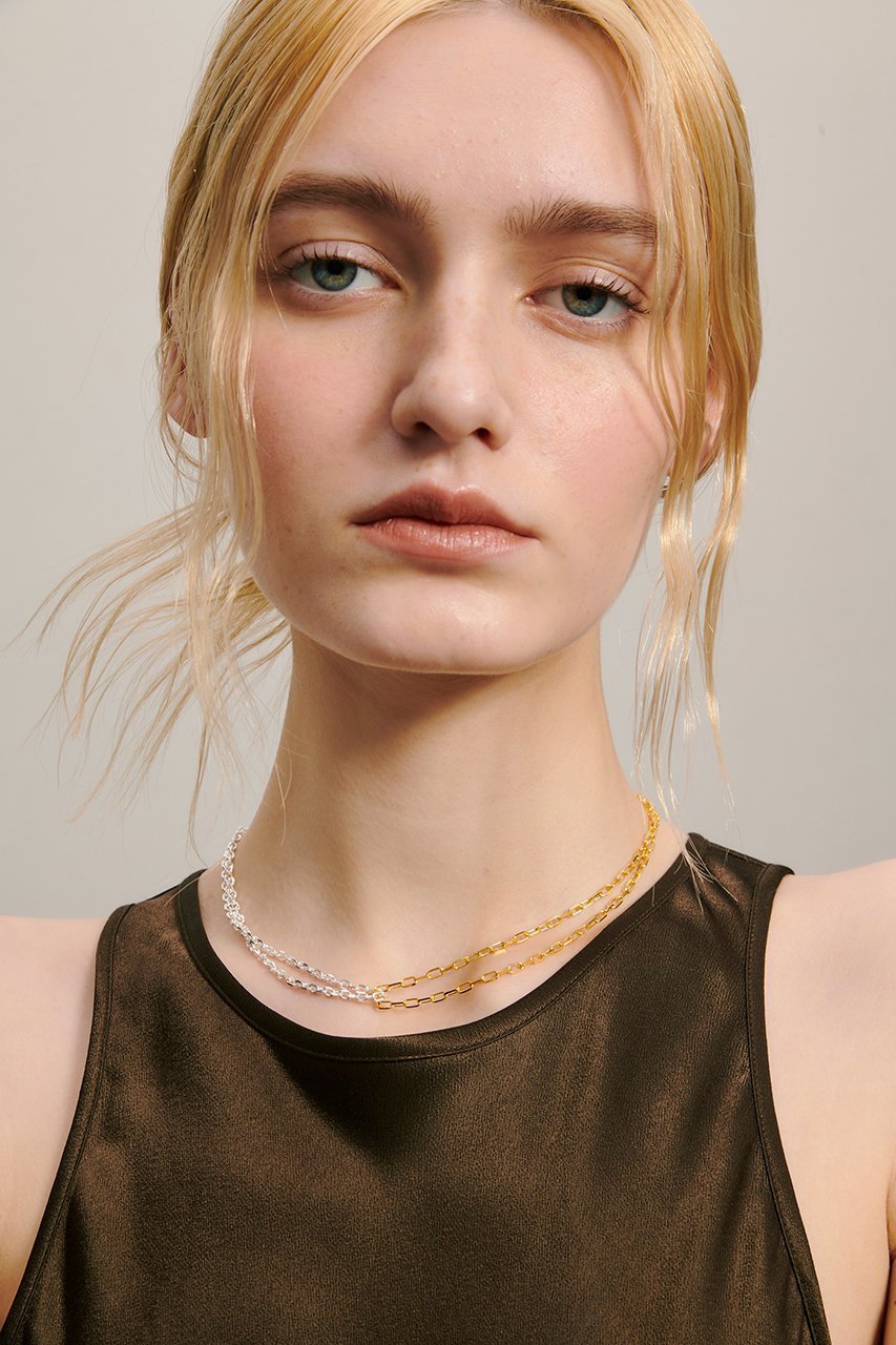 【メゾンドパルス/MAISON DPULSE】のdouble chain ネックレス 人気、トレンドファッション・服の通販 founy(ファニー) 　ファッション　Fashion　レディースファッション　Fashion for Women　ジュエリー　Jewelry　ネックレス　Necklaces & Pendants　エレガント 上品　Elegant　オケージョン　Occasion Wear　シルバー　Silver, Metallic Silver　シンプル　Simple, Minimal　チェーン　Chain, Chain Strap　ネックレス　Necklace, Pendant Necklace　other-2|ID: prp329100003883928 ipo3291000000035762147