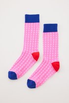【ナゴンスタンス/nagonstans】のGrid Socks/ソックス Flamingo|ID:prp329100003883956