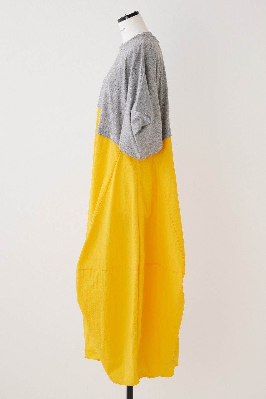【ナゴンスタンス/nagonstans】のCO天竺 Square Sleeve DRS/ドレス 人気、トレンドファッション・服の通販 founy(ファニー) 　ファッション　Fashion　レディースファッション　Fashion for Women　ワンピース　Dresses　フォーマル・パーティードレス・結婚式用ドレス　Elegant & Casual Dresses　チュニック　Tunic Tops & Dresses　アウトドア　Outdoor Clothing　カッティング　Cutting Detail　カットソー　Cut and Sewn Top　スクエア　Square, Square Shape　スリーブ　Sleeve, Long Sleeve / Short Sleeve　チュニック　Tunic, Long Top　ドッキング　Docking, Mixed Material　ドレス　Dress, One-Piece　ポケット　Pocket, Pocket Detail　ミックス　Mix, Mixed Style　ロング　Long, Long-Length　半袖　Short Sleeve, Half Sleeve　other-2|ID: prp329100003883957 ipo3291000000032921958