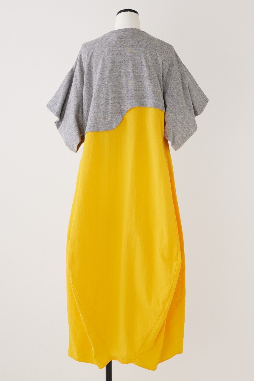 【ナゴンスタンス/nagonstans】のCO天竺 Square Sleeve DRS/ドレス 人気、トレンドファッション・服の通販 founy(ファニー) 　ファッション　Fashion　レディースファッション　Fashion for Women　ワンピース　Dresses　フォーマル・パーティードレス・結婚式用ドレス　Elegant & Casual Dresses　チュニック　Tunic Tops & Dresses　アウトドア　Outdoor Clothing　カッティング　Cutting Detail　カットソー　Cut and Sewn Top　スクエア　Square, Square Shape　スリーブ　Sleeve, Long Sleeve / Short Sleeve　チュニック　Tunic, Long Top　ドッキング　Docking, Mixed Material　ドレス　Dress, One-Piece　ポケット　Pocket, Pocket Detail　ミックス　Mix, Mixed Style　ロング　Long, Long-Length　半袖　Short Sleeve, Half Sleeve　other-3|ID: prp329100003883957 ipo3291000000032921967