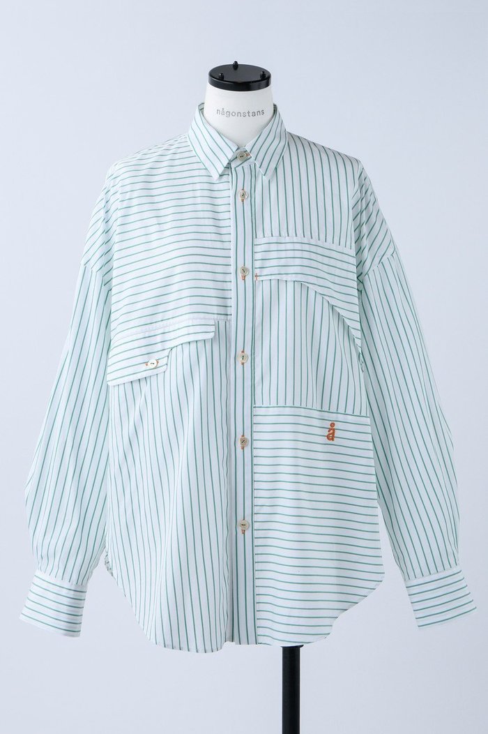 【ナゴンスタンス/nagonstans】のPoplin Stripe Roundフレア SH/シャツ インテリア・キッズ・メンズ・レディースファッション・服の通販 founy(ファニー) https://founy.com/ ファッション Fashion レディースファッション WOMEN トップス・カットソー Tops/Tshirt シャツ/ブラウス Shirts/Blouses スリーブ Sleeve フレア Flare ロング Long 羽織 Haori |ID: prp329100003883969 ipo3291000000025578260