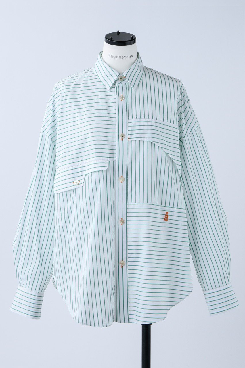 【ナゴンスタンス/nagonstans】のPoplin Stripe Roundフレア SH/シャツ 人気、トレンドファッション・服の通販 founy(ファニー) 　ファッション　Fashion　レディースファッション　WOMEN　トップス・カットソー　Tops/Tshirt　シャツ/ブラウス　Shirts/Blouses　スリーブ　Sleeve　フレア　Flare　ロング　Long　羽織　Haori　 other-1|ID: prp329100003883969 ipo3291000000025578260