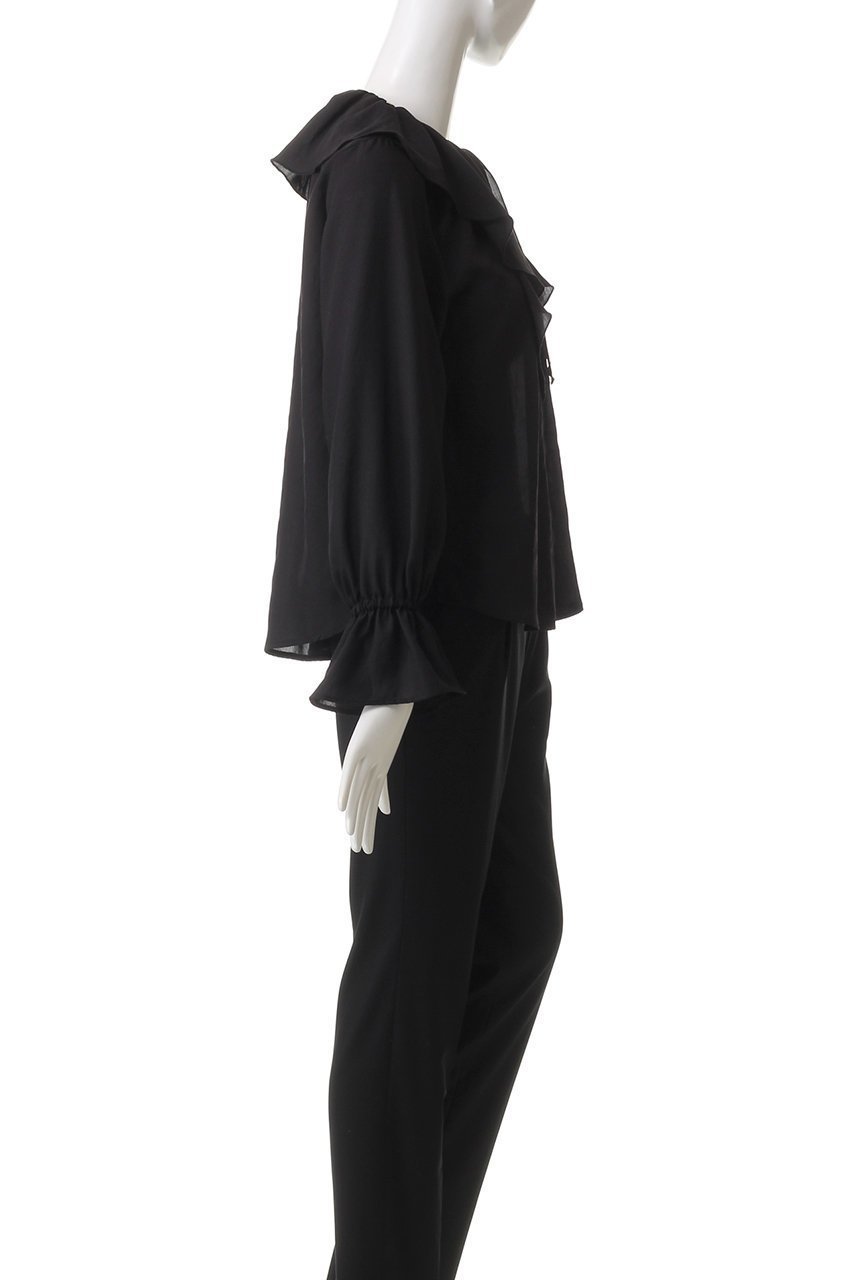 【ガリャルダガランテ/GALLARDAGALANTE】のラッフルカラーブラウス 人気、トレンドファッション・服の通販 founy(ファニー) 　ファッション　Fashion　レディースファッション　WOMEN　トップス・カットソー　Tops/Tshirt　シャツ/ブラウス　Shirts/Blouses　スウェット　Sweat　スリーブ　Sleeve　フリル　Frills　ロング　Long　other-3|ID: prp329100003883990 ipo3291000000031254966