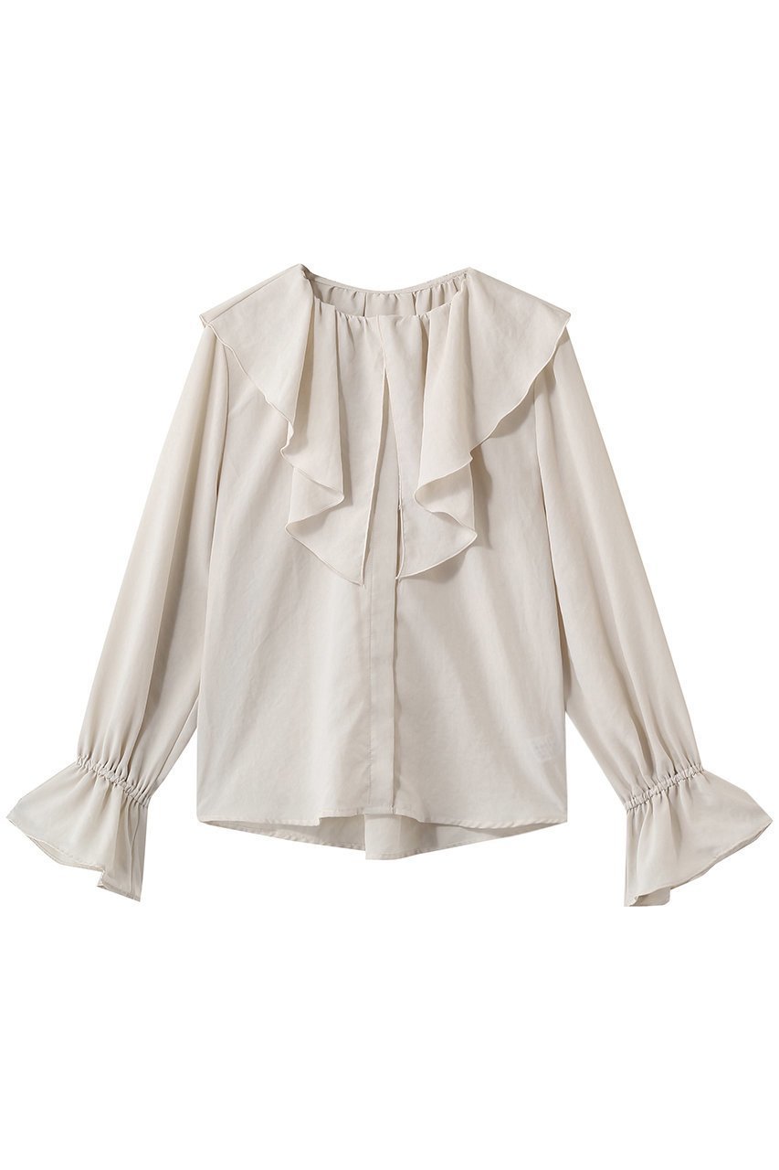 【ガリャルダガランテ/GALLARDAGALANTE】のラッフルカラーブラウス 人気、トレンドファッション・服の通販 founy(ファニー) ファッション Fashion レディースファッション Fashion for Women トップス・カットソー Cut & Sew Tops シャツ・ブラウス・オフィスカジュアル Elegant Blouses & Button-Ups 2026年 2026 スリーブ Sleeve, Long Sleeve / Short Sleeve デニム Denim, Jeans Material フェミニン Feminine, Girly フリル Frill, Ruffle フレア Flare, Flared ロング Long, Long-Length ワイド Wide, Wide Fit 夏 Summer 春 Spring S/S・春夏 SS, Spring/Summer, Warm Season other-1|ID: prp329100003883990 ipo3291000000035526730